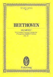 L. v. Beethoven: Quartett Cis-Moll Op 131 Eulenburg Studienp