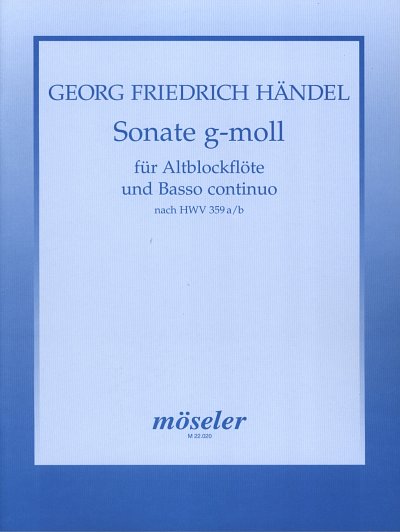 G.F. Haendel: Sonate G-Moll Nach Hwv 359a/B