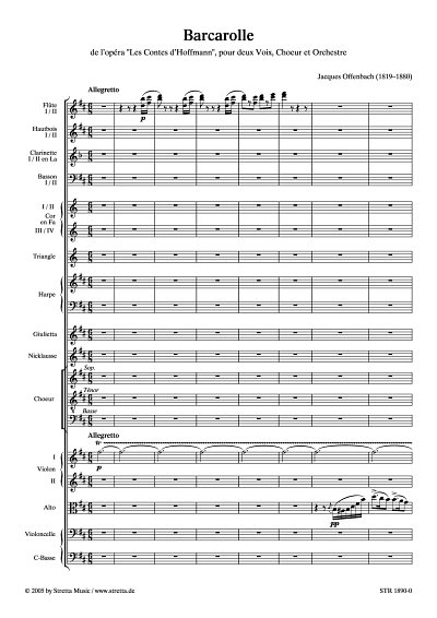 DL: J. Offenbach: Barkarole Duett Giulietta/Nicklausse aus d