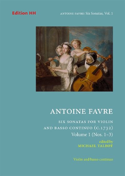 A. Favre: Six sonatas, volume 1 (Nos. 1-3), VlBc