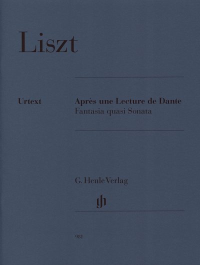 F. Liszt: Après une Lecture de Dante , Klav