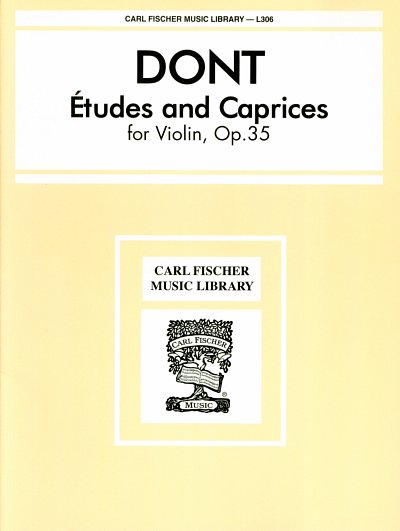 J. Dont: Etudes and Caprices