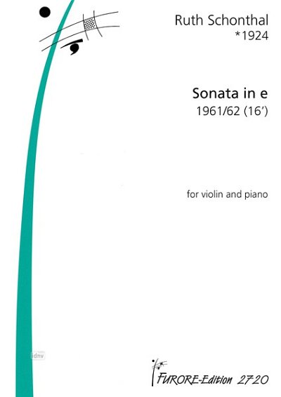 R. Schonthal: Sonata in e für Violine und Bc