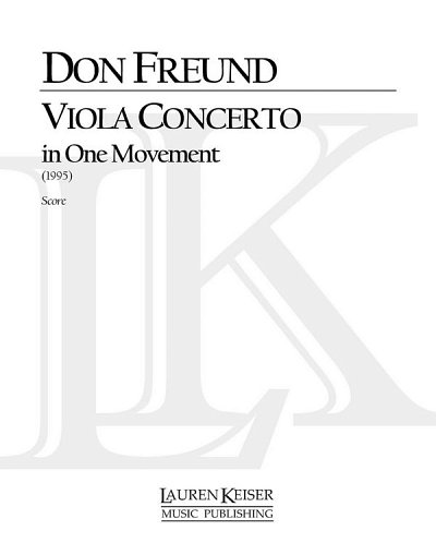 D. Freund: Viola Concerto in One Movement