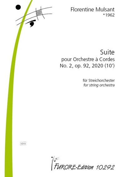 F. Mulsant: Suite pour Orchestre à Cordes No. , Stro (Part.)