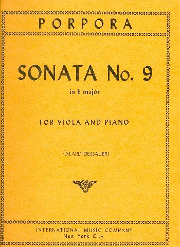 Sonata No.9 E Major, VaKlv (Bu)