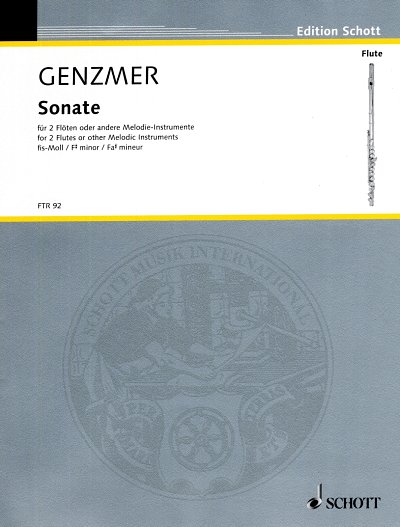 H. Genzmer: Sonate fis-Moll GeWV 266, 2Fl (Sppa)