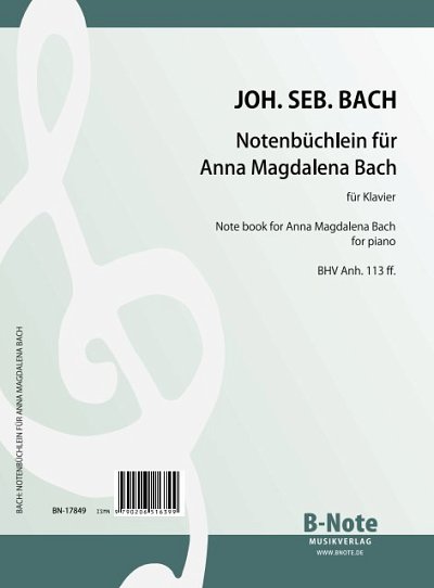 J.S. Bach: Notenbüchlein für Anna Magdalena Bach für Klavier (Cembalo)