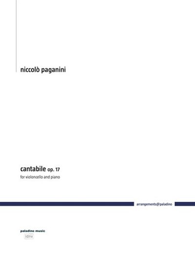 N. Paganini: Cantabile op. 17, Violoncello, Klavier