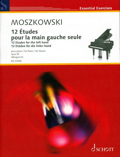 M. Moszkowski: 12 Études de piano pour la main gauche , Klav