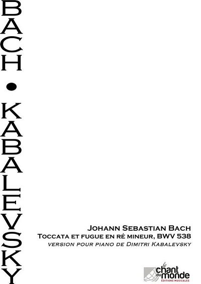 Toccata Et Fugue En Ré Mineur BWV 538 De J.S Bach, Klav