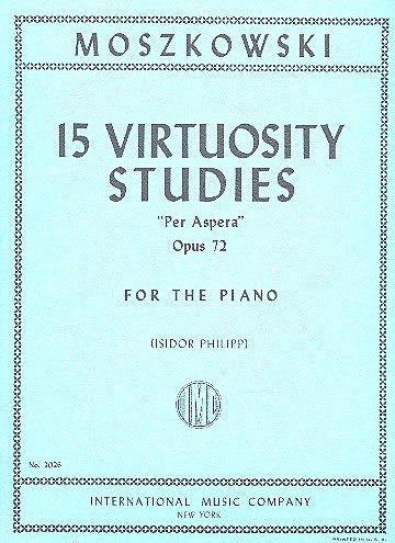 M. Moszkowski: 15 Virtuosity Studies 'Per Aspera' Op. , Klav