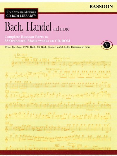 Bach, Handel and More - Volume 10, Fag (CD-ROM)