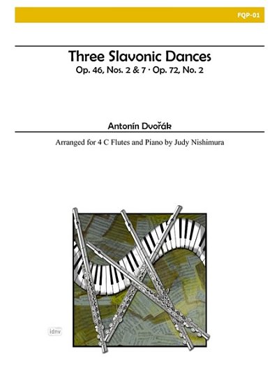 A. Dvořák: Three Slavonic Dances For Four Flutes and Piano