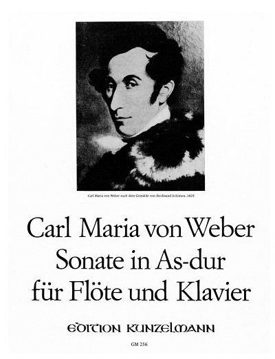 C.M. von Weber: Sonate für Flöte As-Dur J, FlKlav (KlavpaSt)