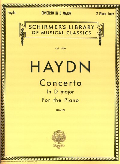 J. Haydn: Concerto in D, Klav4m (Sppa)
