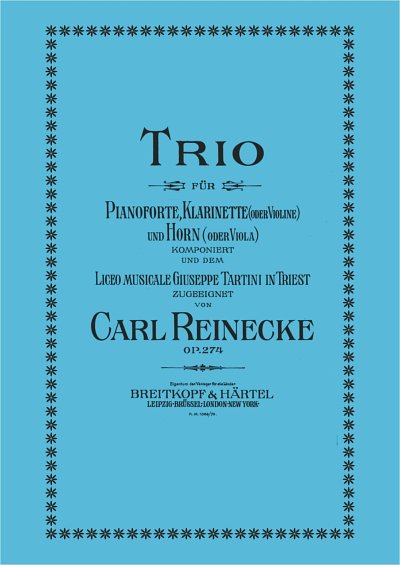 C. Reinecke: Trio op. 274, KlarHrnKlav (KlaPa+St)