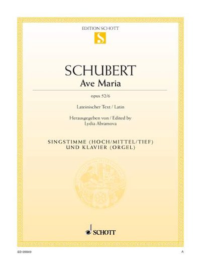 DL: F. Schubert: Ave Maria, GesKlav
