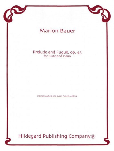 M. Bauer: Prelude and Fugue op. 43, FlKlav (Pa+St)