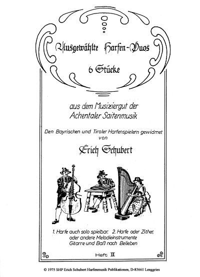 E. Schubert: Sechs ausgewählte Harfen Duos 2, 2Hrf (SppaSt)