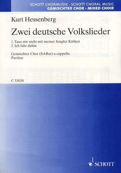 K. Hessenberg: Zwei deutsche Volkslieder , Gch3 (Chpa)