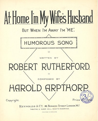 H. Arpthorp y otros.: At Home I'm My Wife's Husband