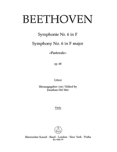 L. v. Beethoven: Symphonie Nr. 6 F-Dur op. 68, Sinfo (Vla)