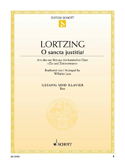 Lortzing, Gustav Albert: O sancta justitia!