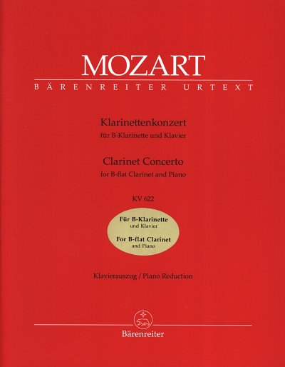W.A. Mozart: Konzert A-Dur KV622, KlarKlav (KA+St)