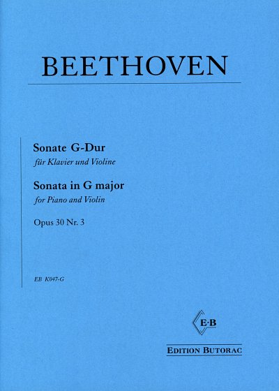 L. v. Beethoven: Sonate G-Dur op. 30/3, VlKlav (KlavpaSt)