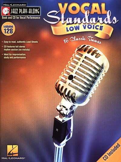 JazzPA 128: Vocal Standards (Low Voice) (+CD)