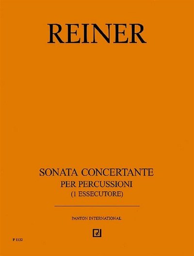 Reiner, Karel: Sonata Concertante