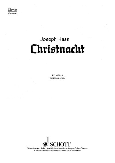 DL: J. Haas: Christnacht
