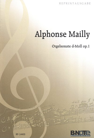 M.A. (1833-1918): Orgelsonate d-Moll op.1, Org