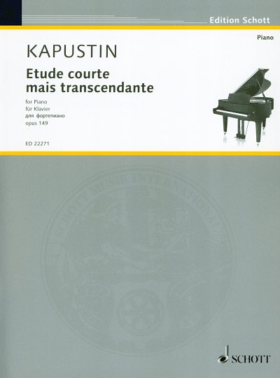 N. Kapustin: Etude courte mais transcendante op. 149, Klav