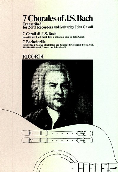 J.S. Bach: Seven Chorales Bach 2 Rec & Gtr (Gavall)  (Part.)