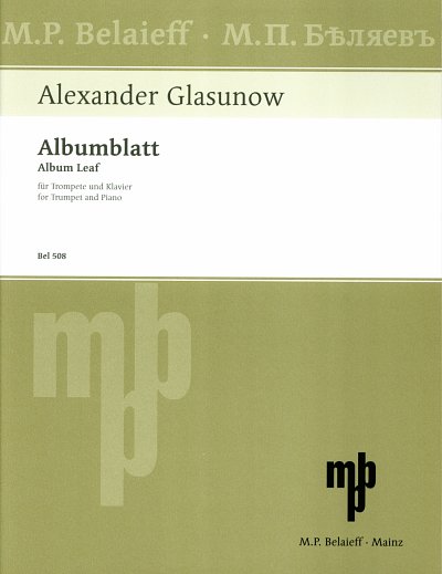 A. Glasunow: Albumblatt