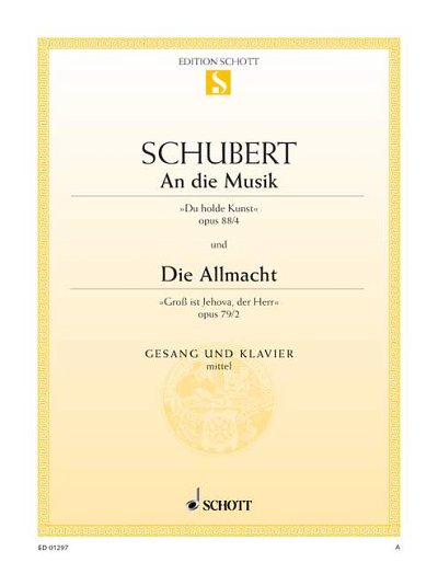 DL: F. Schubert: An die Musik / Die Allmacht, GesMKlav