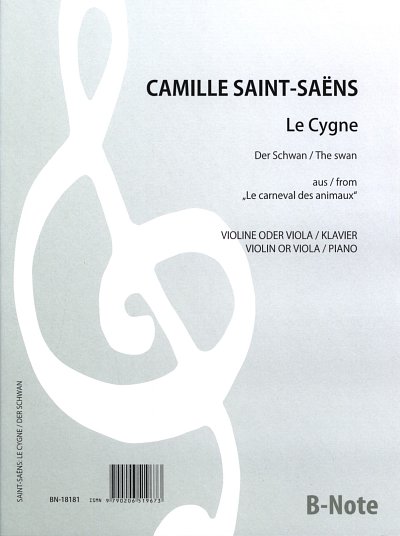 C. Saint-Saëns: Der Schwan aus 