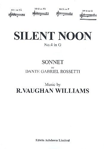 R. Vaughan Williams: Silent Noon In G, GesKlav