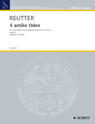 DL: H. Reutter: 5 antike Oden (Stsatz)