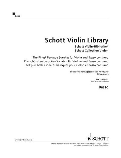 DL: M. Peter: Schott Violin-Bibliothek, VlBc (Bc)