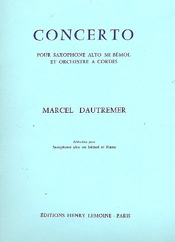 M. Dautremer: Concerto, ASaxKlav