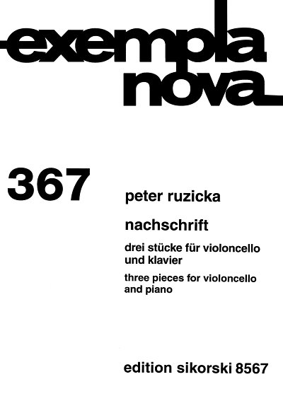 P. Ruzicka: Nachschrift (2008) Exempla Nova 367