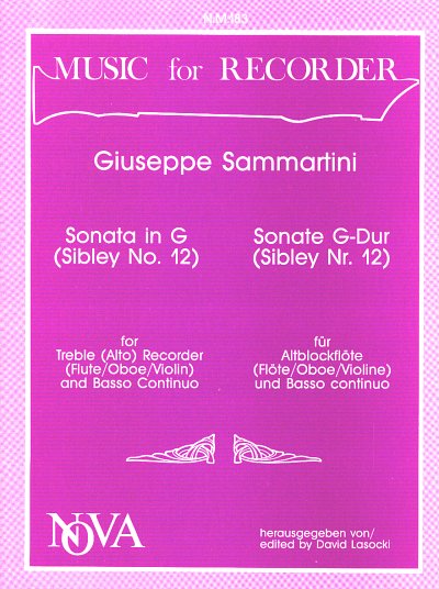 G. Sammartini: Sonate G-Dur, ABlfBc