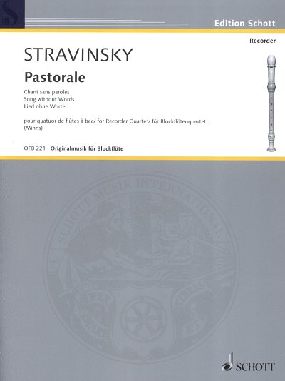 I. Strawinsky: Pastorale  (Pa+St)