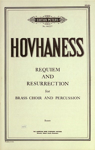 A. Hovhaness: Requiem and Resurrection op. 224