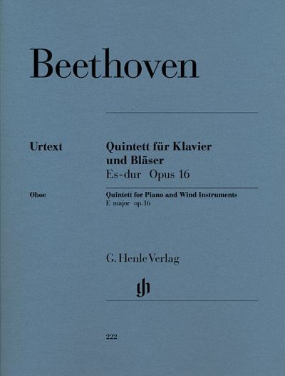 L. v. Beethoven: Quintett Es-dur op, ObKlrHrFgKlv (KlavpaSt)