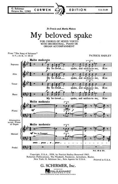 My Beloved Spake (from The Song of Solomon) (Chpa)