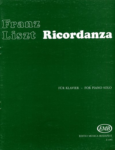 F. Liszt: Ricordanza, Klav